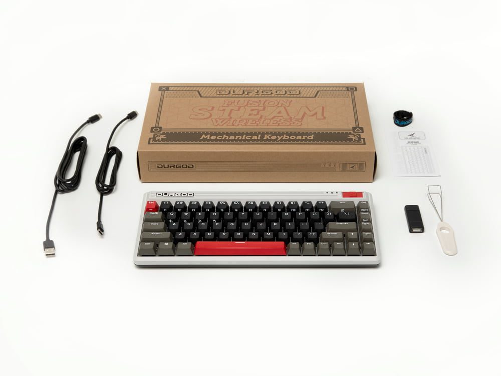 Durgod Fusion 65% Bluetooth 5.0 2.4G Wireless Mechanical Keyboard cherry switch type c software macro NKRO PBT Doubleshot keycap Durgod Fusion 65% Bluetooth 5.0 2.4G Wireless Mechanical Keyboard cherry switch type c software macro NKRO PBT Doubleshot keycap