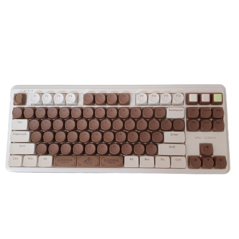 Wireless IKBC 87 Mechanical keyboard 2.4G wireless keyboards bluetooth-compatible GODIVA TTC brown switch Wireless IKBC 87 Mechanical keyboard 2.4G wireless keyboards bluetooth-compatible GODIVA TTC brown switch