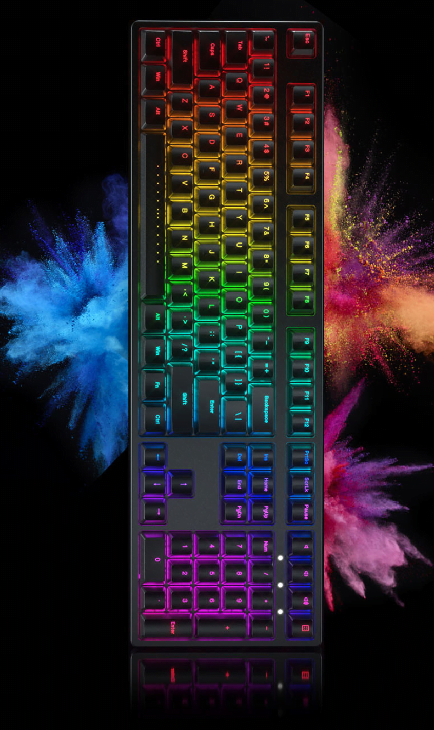 IKBC F400 F410 87 keyboard RGB cherry brown red speed mechanical keyboard backlighting RGB 108 keys IKBC F400 F410 87 keyboard RGB cherry brown red speed mechanical keyboard backlighting RGB 108 keys