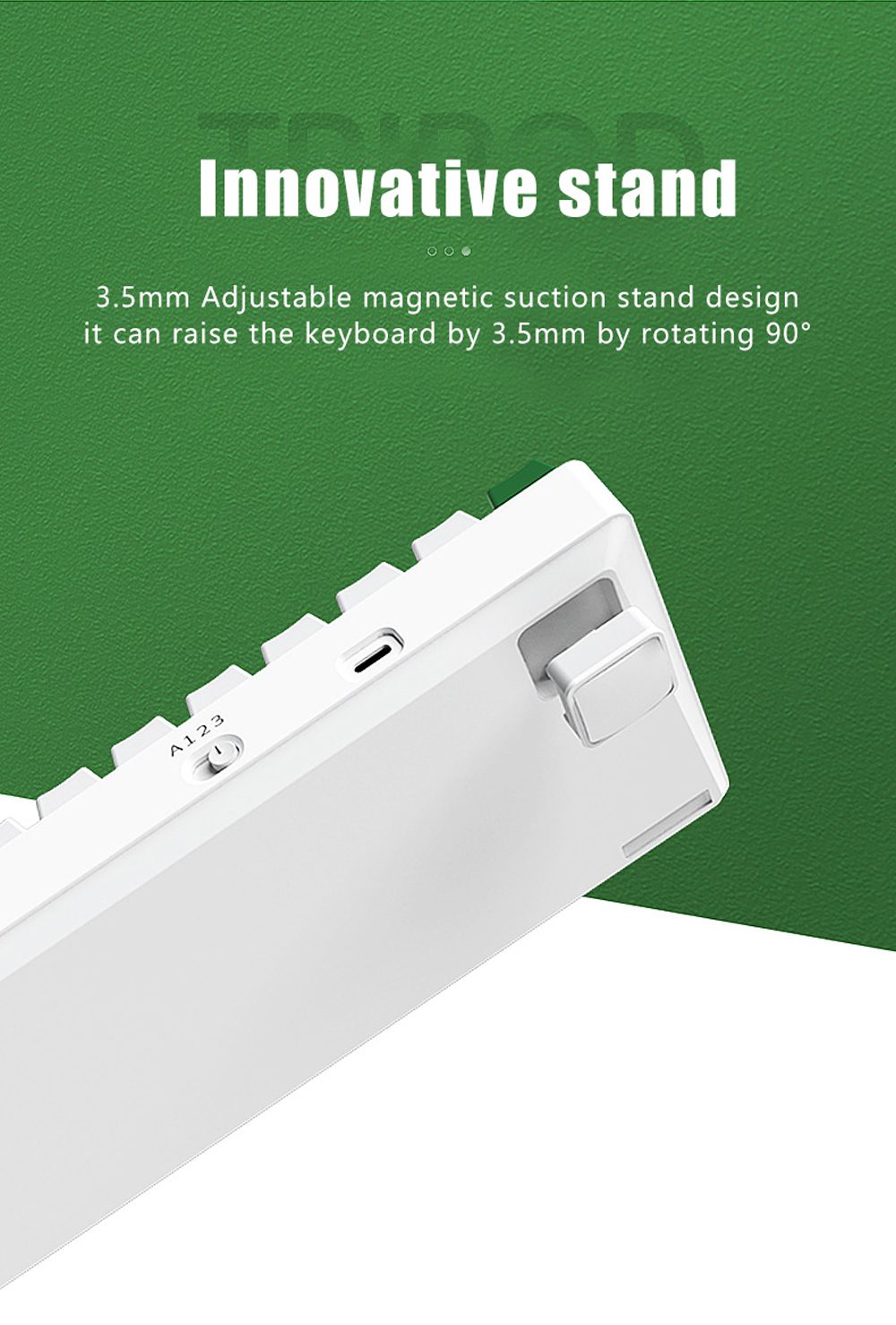 DAREU 60% Mini Mechanical Keyboard Portable 61 Keys Dual-mode Bluetooth Wireless Wired PBT Keycaps Magnetic Tripod Gaming KB DAREU 60% Mini Mechanical Keyboard Portable 61 Keys Dual-mode Bluetooth Wireless Wired PBT Keycaps Magnetic Tripod Gaming KB