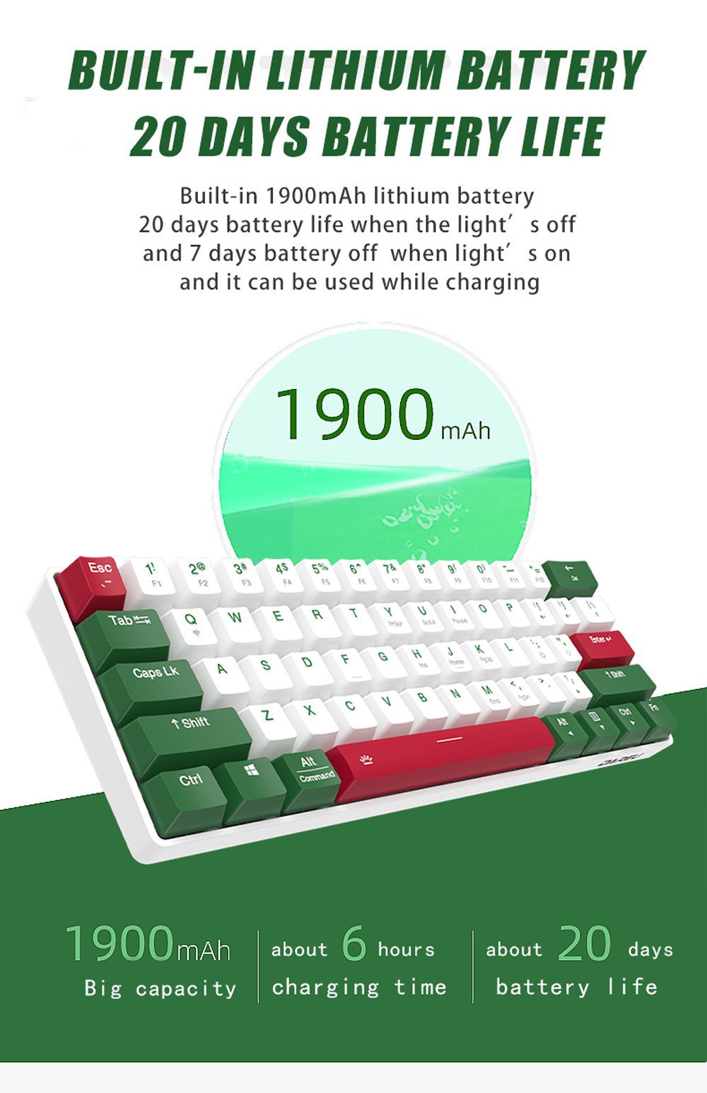 DAREU 60% Mini Mechanical Keyboard Portable 61 Keys Dual-mode Bluetooth Wireless Wired PBT Keycaps Magnetic Tripod Gaming KB DAREU 60% Mini Mechanical Keyboard Portable 61 Keys Dual-mode Bluetooth Wireless Wired PBT Keycaps Magnetic Tripod Gaming KB