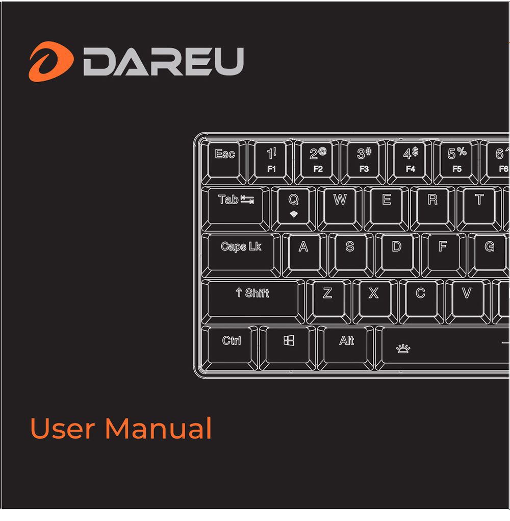 DAREU 60% Mini Mechanical Keyboard Portable 61 Keys Dual-mode Bluetooth Wireless Wired PBT Keycaps Magnetic Tripod Gaming KB