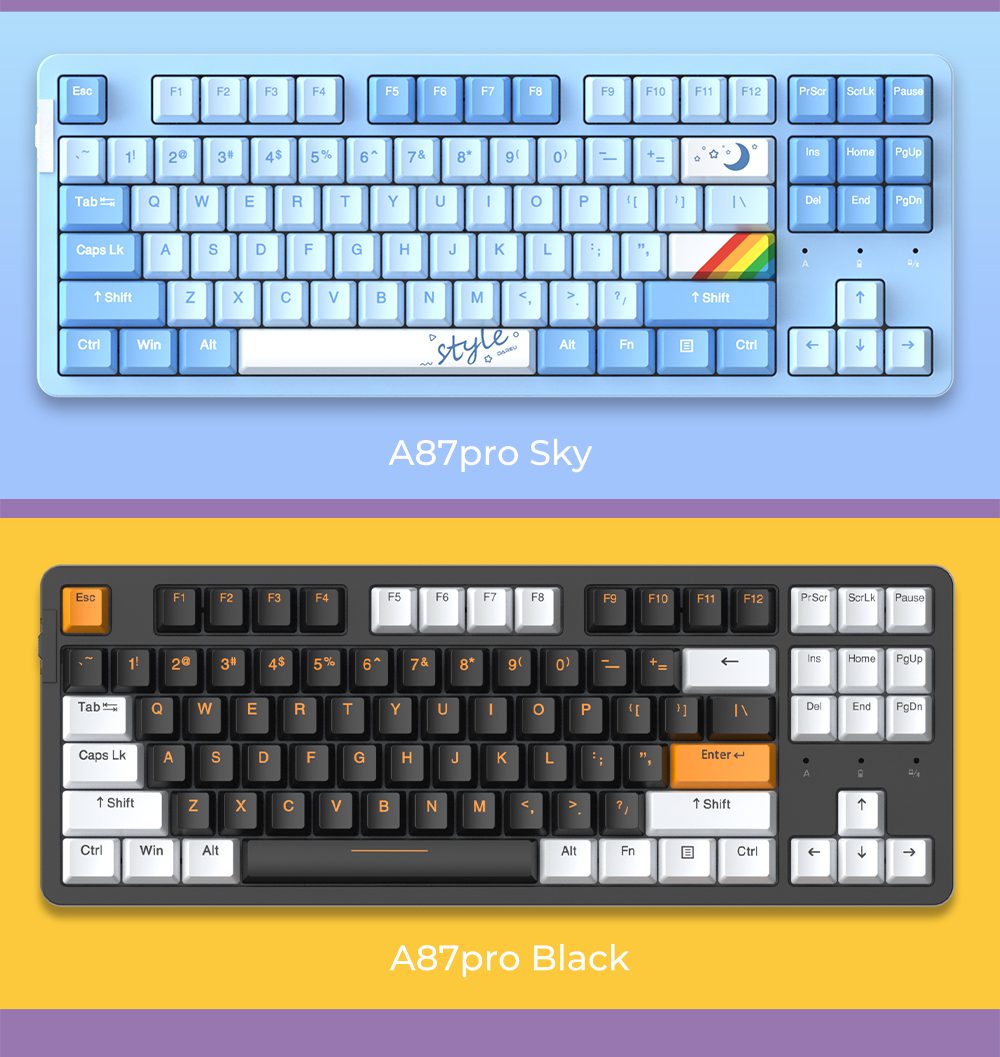 DAREU Gasket Mechanical Keyboard Tri-mode Connect N-Key Rollover Hotswap 87 Keys Wireless Keyboard PBT Keycaps for Gaming DAREU Gasket Mechanical Keyboard Tri-mode Connect N-Key Rollover Hotswap 87 Keys Wireless Keyboard PBT Keycaps for Gaming