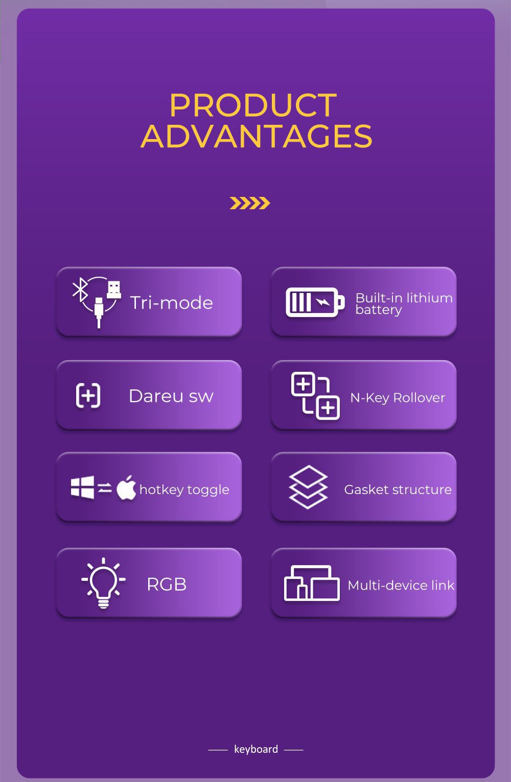 DAREU Gasket Mechanical Keyboard Tri-mode Connect N-Key Rollover Hotswap 87 Keys Wireless Keyboard PBT Keycaps for Gaming DAREU Gasket Mechanical Keyboard Tri-mode Connect N-Key Rollover Hotswap 87 Keys Wireless Keyboard PBT Keycaps for Gaming