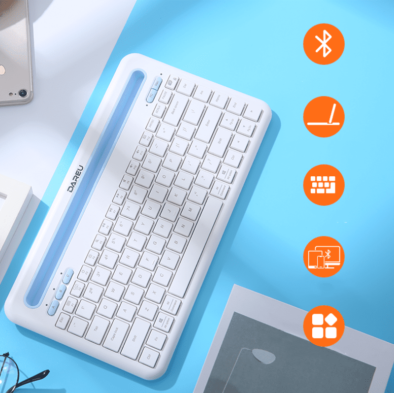 Dareu LK200 bluetooth keyboard Ultra-thin portable universal wireless keyboard for ipad PC mobile phone Dareu LK200 bluetooth keyboard Ultra-thin portable universal wireless keyboard for ipad PC mobile phone