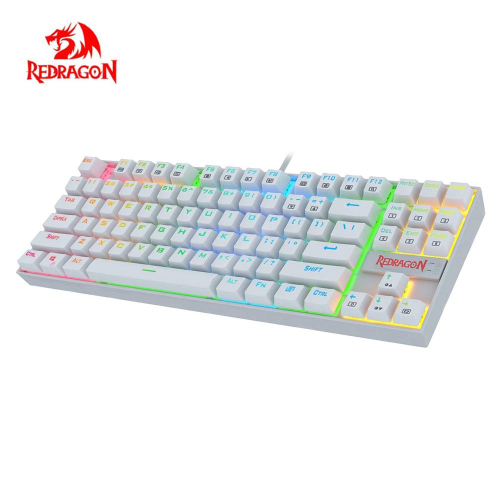 Redragon KUMARA K552 RGB Backlighting 87 Key Blue Switches Wired Mechanical Gaming Keyboard K552RGB For PC Gamers Redragon KUMARA K552 RGB Backlighting 87 Key Blue Switches Wired Mechanical Gaming Keyboard K552RGB For PC Gamers