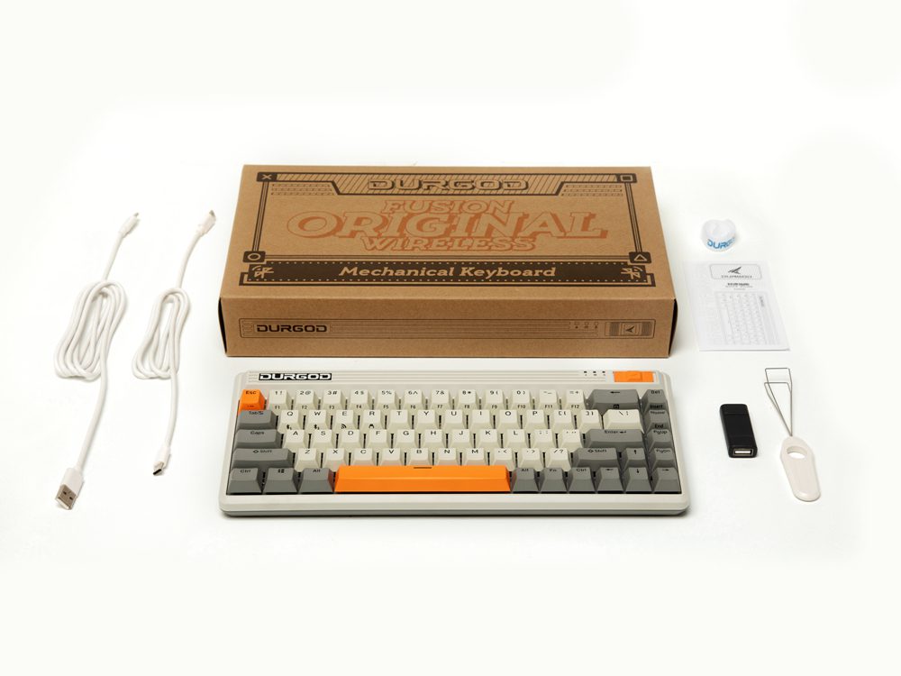 Durgod Fusion 65% Bluetooth 5.0 2.4G Wireless Mechanical Keyboard cherry switch type c software macro NKRO PBT Doubleshot keycap Durgod Fusion 65% Bluetooth 5.0 2.4G Wireless Mechanical Keyboard cherry switch type c software macro NKRO PBT Doubleshot keycap