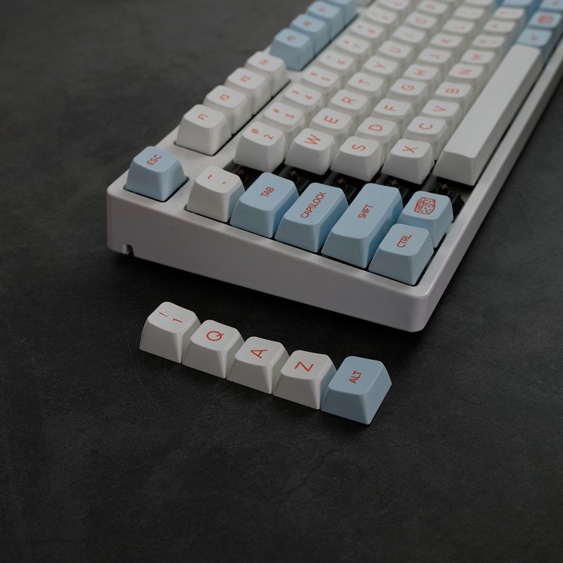 138 Keys/set Salmon Keycaps PBT Dye Subbed Key Caps MDA Profile For Keychron Q1 Q2 K2 65% 75% Anne GH60 GK64 Poker Varmilo