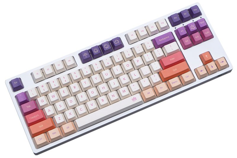 143 Keys/set Carmine Cloud Keycaps PBT Dye Subbed Key Cap Cherry Profile Key Caps For Keychron Anne GK64 Poker Varmilo FL980 143 Keys/set Carmine Cloud Keycaps PBT Dye Subbed Key Cap Cherry Profile Key Caps For Keychron Anne GK64 Poker Varmilo FL980