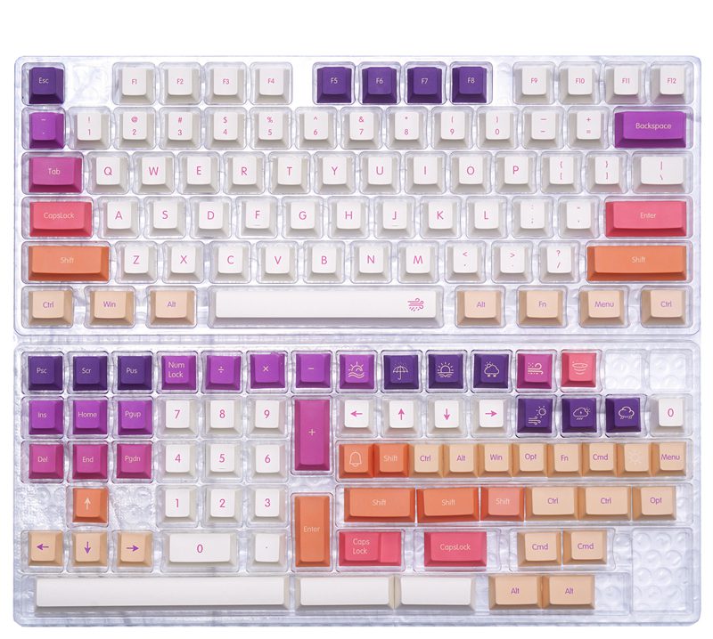 143 Keys/set Carmine Cloud Keycaps PBT Dye Subbed Key Cap Cherry Profile Key Caps For Keychron Anne GK64 Poker Varmilo FL980 143 Keys/set Carmine Cloud Keycaps PBT Dye Subbed Key Cap Cherry Profile Key Caps For Keychron Anne GK64 Poker Varmilo FL980