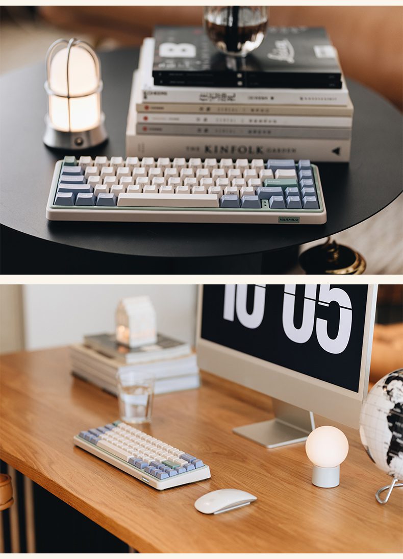 Varmilo minilo eucalyptus dual-mode electrostatic capacitor mechanical keyboard office portable keyboard cherry Varmilo minilo eucalyptus dual-mode electrostatic capacitor mechanical keyboard office portable keyboard cherry