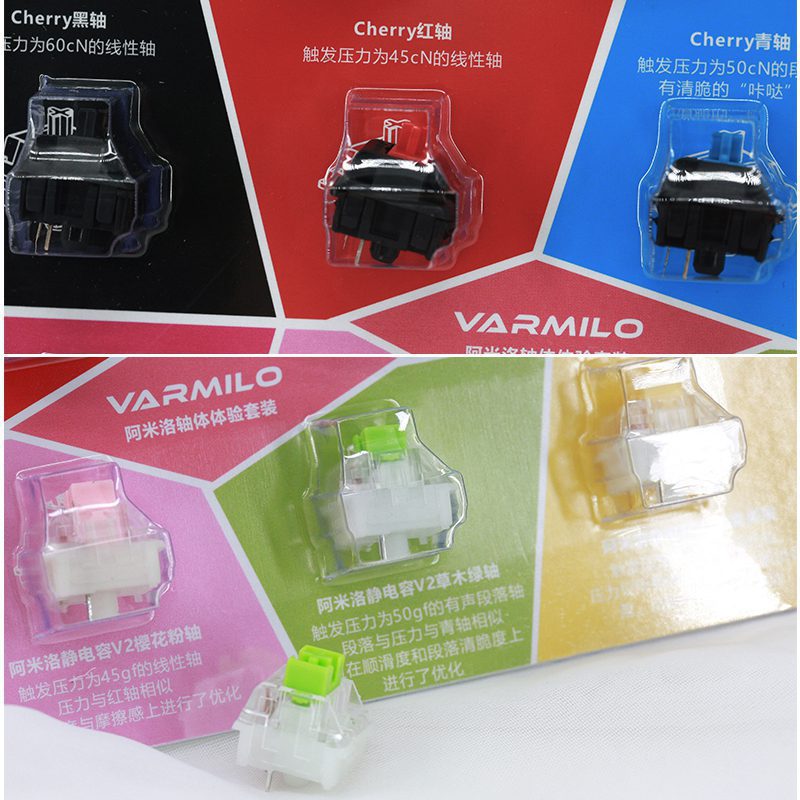 Varmilo Capacitive Switch Tester Cherry MX for Customized Mechanical Keyboard Sakura Daisy Rose Ivy Axis Gaming DIY