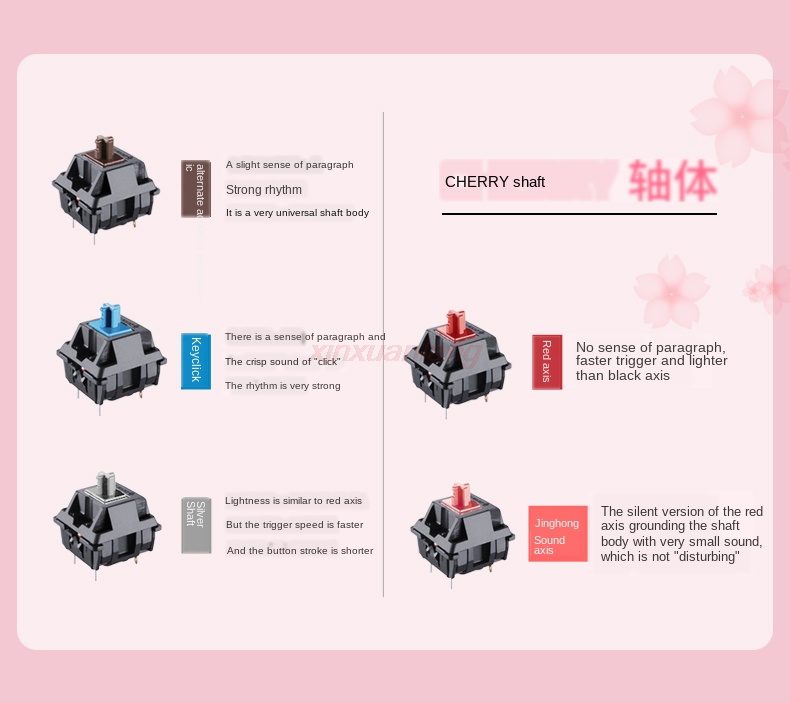 Varmilo Miya Pro68 VA87 VA108 Sakura 68key/87key/108key wired Mechanical Keyboard Cherry MX Switch Game Office Keyboard Varmilo Miya Pro68 VA87 VA108 Sakura 68key/87key/108key wired Mechanical Keyboard Cherry MX Switch Game Office Keyboard