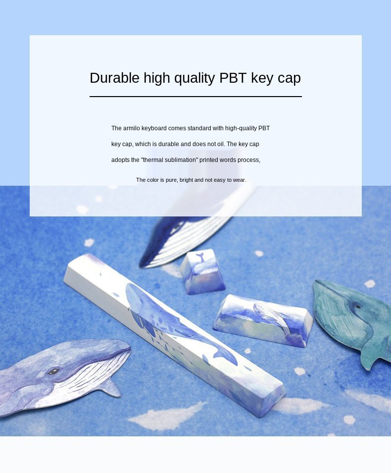 Varmilo Sea Melody mechanical keyboard 68key/87key/108key dual mode wired + Bluetooth 5.0 office gaming keyboard Varmilo Sea Melody mechanical keyboard 68key/87key/108key dual mode wired + Bluetooth 5.0 office gaming keyboard