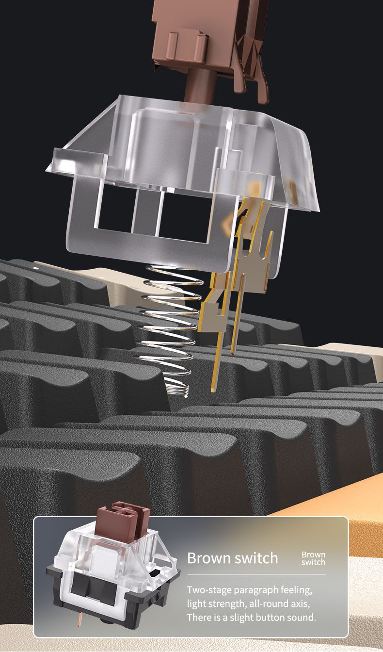 Redragon K606 USB Mini Mechanical Gaming Keyboard Brown Switch 61 Keys Wired Detachable Cable,Portable for travel Redragon K606 USB Mini Mechanical Gaming Keyboard Brown Switch 61 Keys Wired Detachable Cable,Portable for travel