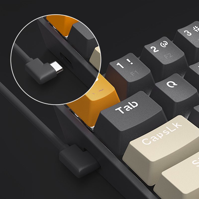 Redragon K606 USB Mini Mechanical Gaming Keyboard Brown Switch 61 Keys Wired Detachable Cable,Portable for travel Redragon K606 USB Mini Mechanical Gaming Keyboard Brown Switch 61 Keys Wired Detachable Cable,Portable for travel