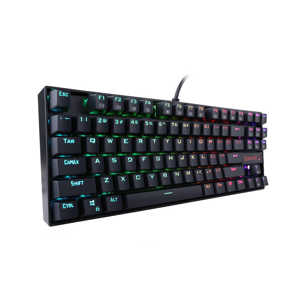 Redragon K552 Gaming Keyboard Mechanical 87 Key RGBLED Backlit Mechanical Computer illuminated Keyboard with Blue Switches Redragon K552 Gaming Keyboard Mechanical 87 Key RGBLED Backlit Mechanical Computer illuminated Keyboard with Blue Switches