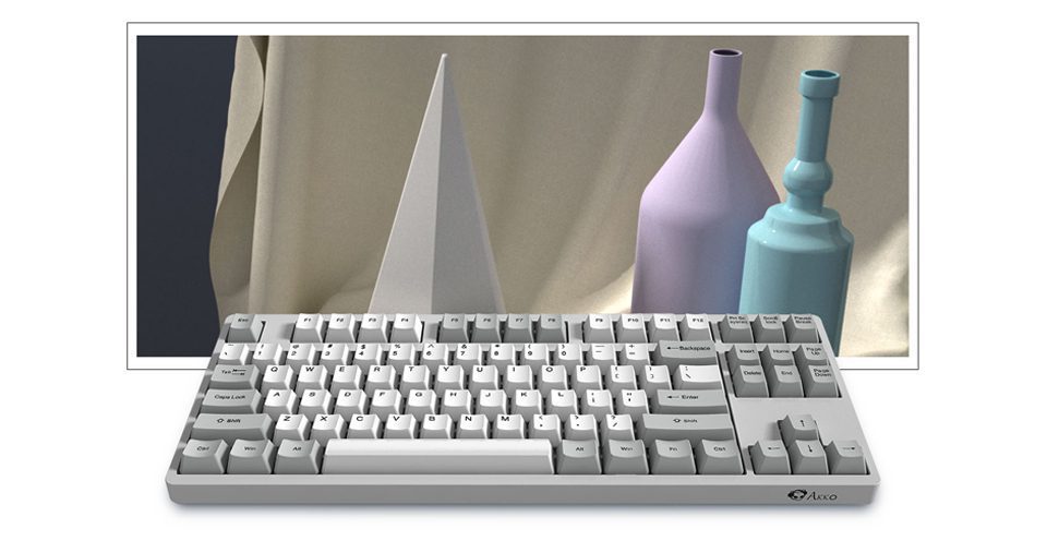 Akko 3087 V2 Silent Muted Gray Mechanical Gaming Keyboard Wired USB-Type C 87-Key TKL with OEM Profile PBT Dye-Sub Keycaps Akko 3087 V2 Silent Muted Gray Mechanical Gaming Keyboard Wired USB-Type C 87-Key TKL with OEM Profile PBT Dye-Sub Keycaps