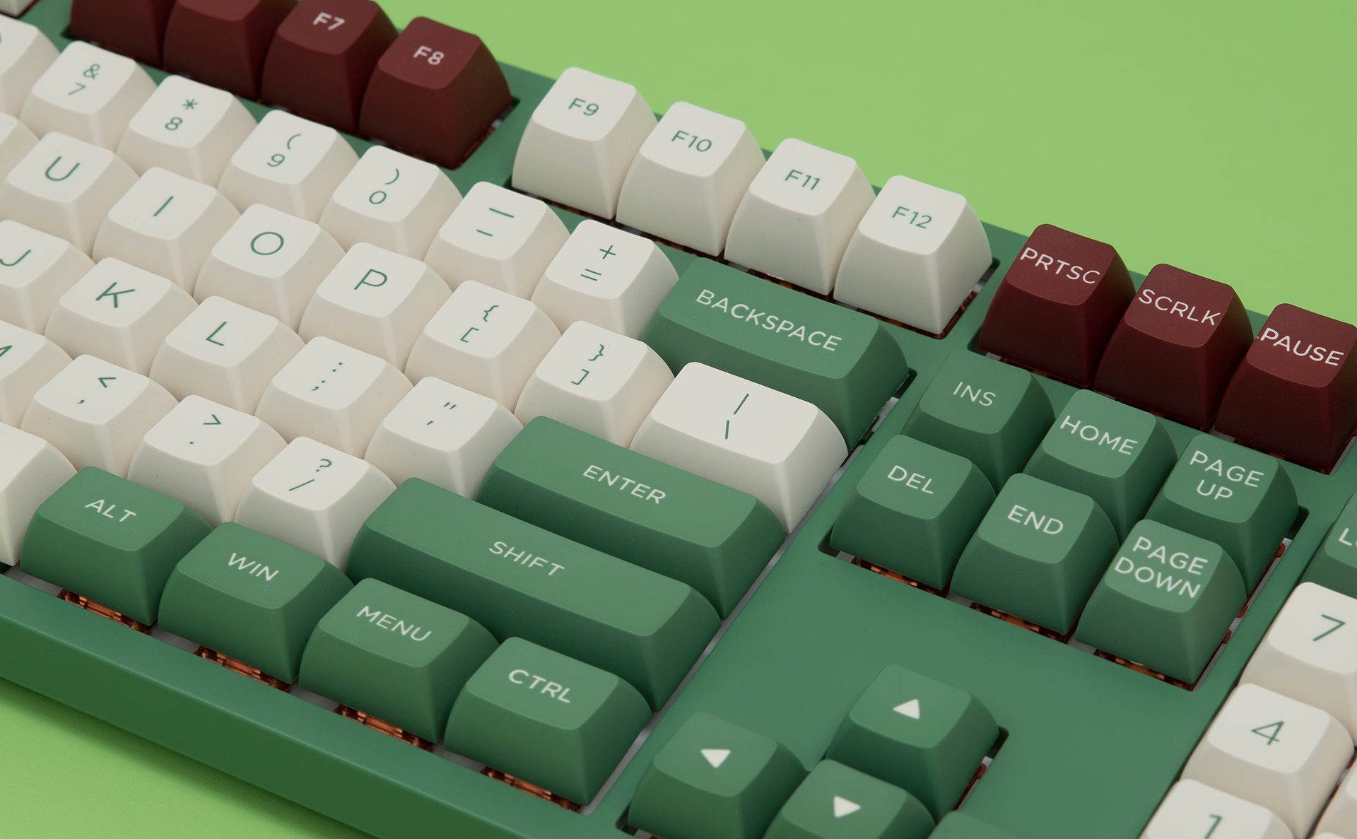 Akko 3108 V2 Matcha Red Bean Full-Size Mechanical Gaming Keyboard Wired 108-key with OSA Profile PBT Double-Shot Keycaps