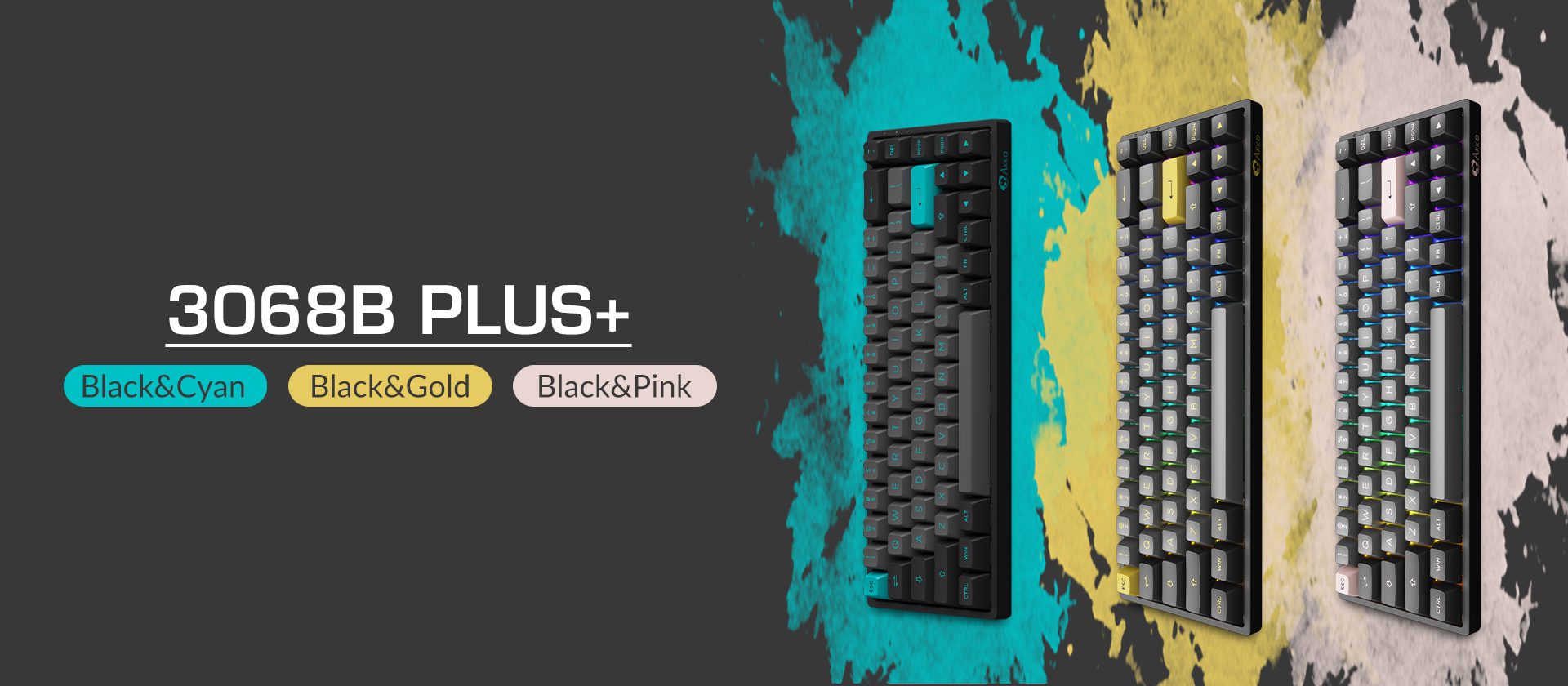 AKKO 3068B Plus Hot Swappable RGB Mechanical Gaming Keyboard Bluetooth 5.0/2.4Ghz/USB-C Wired Keyboard for Mac/Wins AKKO 3068B Plus Hot Swappable RGB Mechanical Gaming Keyboard Bluetooth 5.0/2.4Ghz/USB-C Wired Keyboard for Mac/Wins