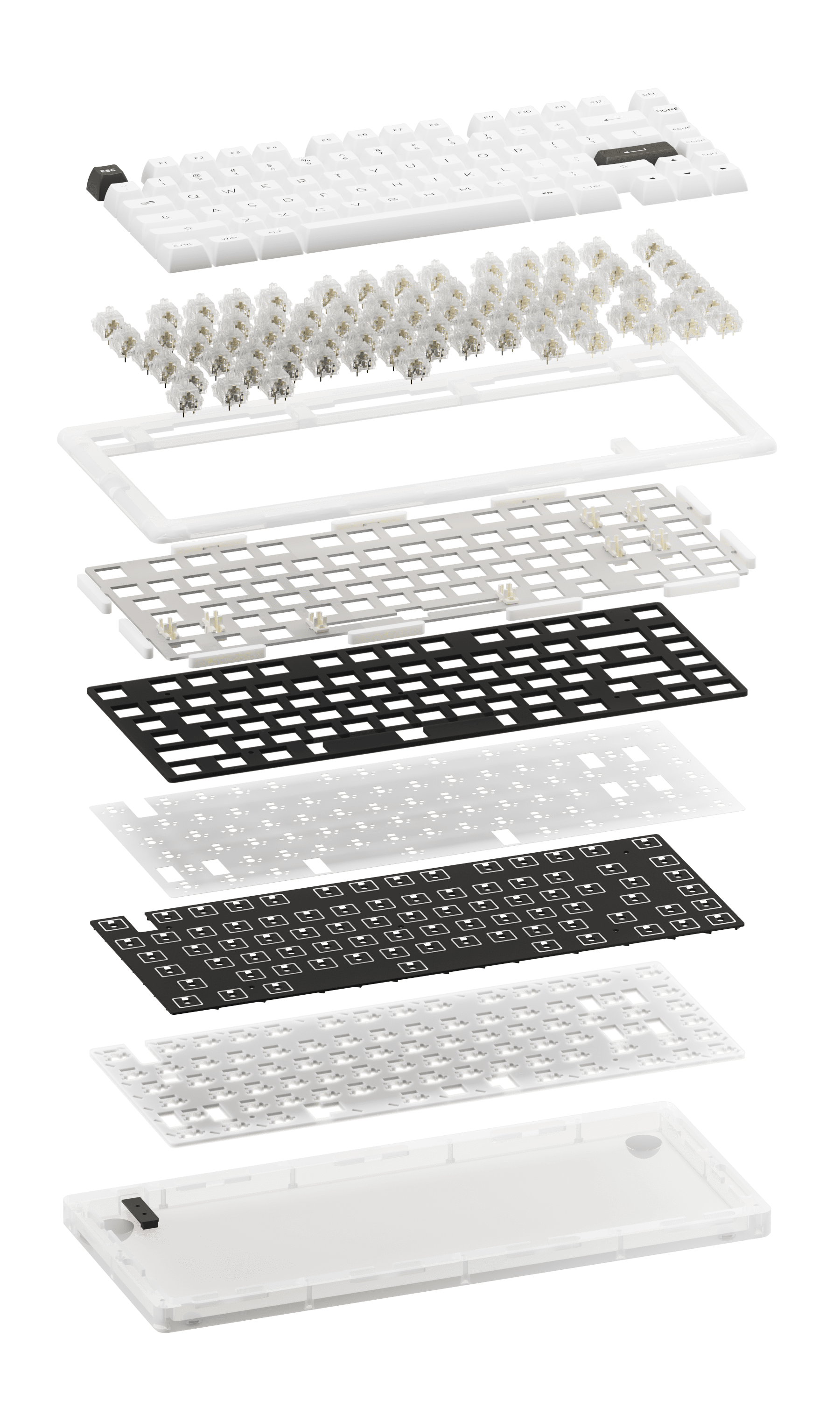 AKKO ACR75 PRO 81 Keys Gasket Mount Hot Swappable Wired Mechanical Keyboard Aluminum/PC Plate Poron/EVA Foam Acrylic CNC Case AKKO ACR75 PRO 81 Keys Gasket Mount Hot Swappable Wired Mechanical Keyboard Aluminum/PC Plate Poron/EVA Foam Acrylic CNC Case