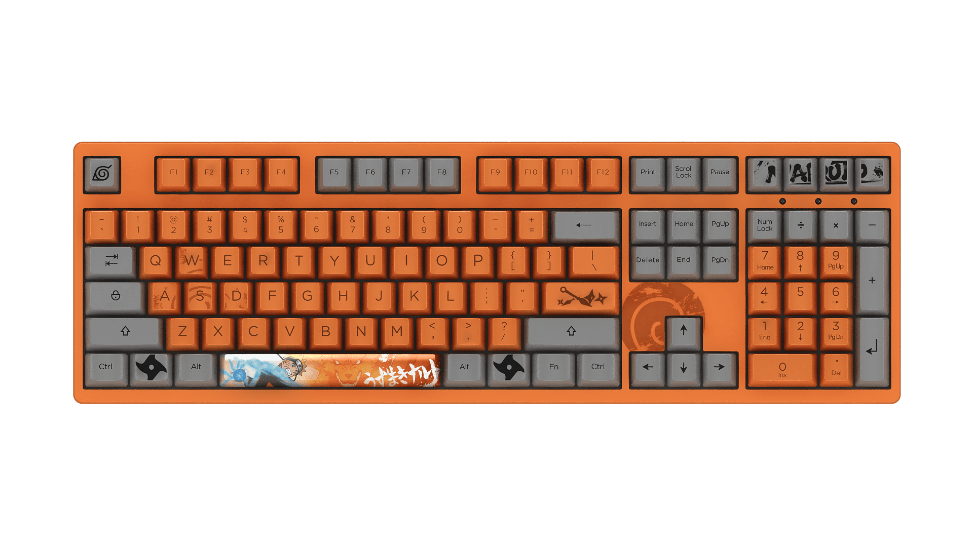 Akko 3108 V2 Narutoo Full-Size Mechanical Gaming Keyboard Wired 108-key with OEM profile PBT Dye-Sublimation Keycaps Akko 3108 V2 Narutoo Full-Size Mechanical Gaming Keyboard Wired 108-key with OEM profile PBT Dye-Sublimation Keycaps