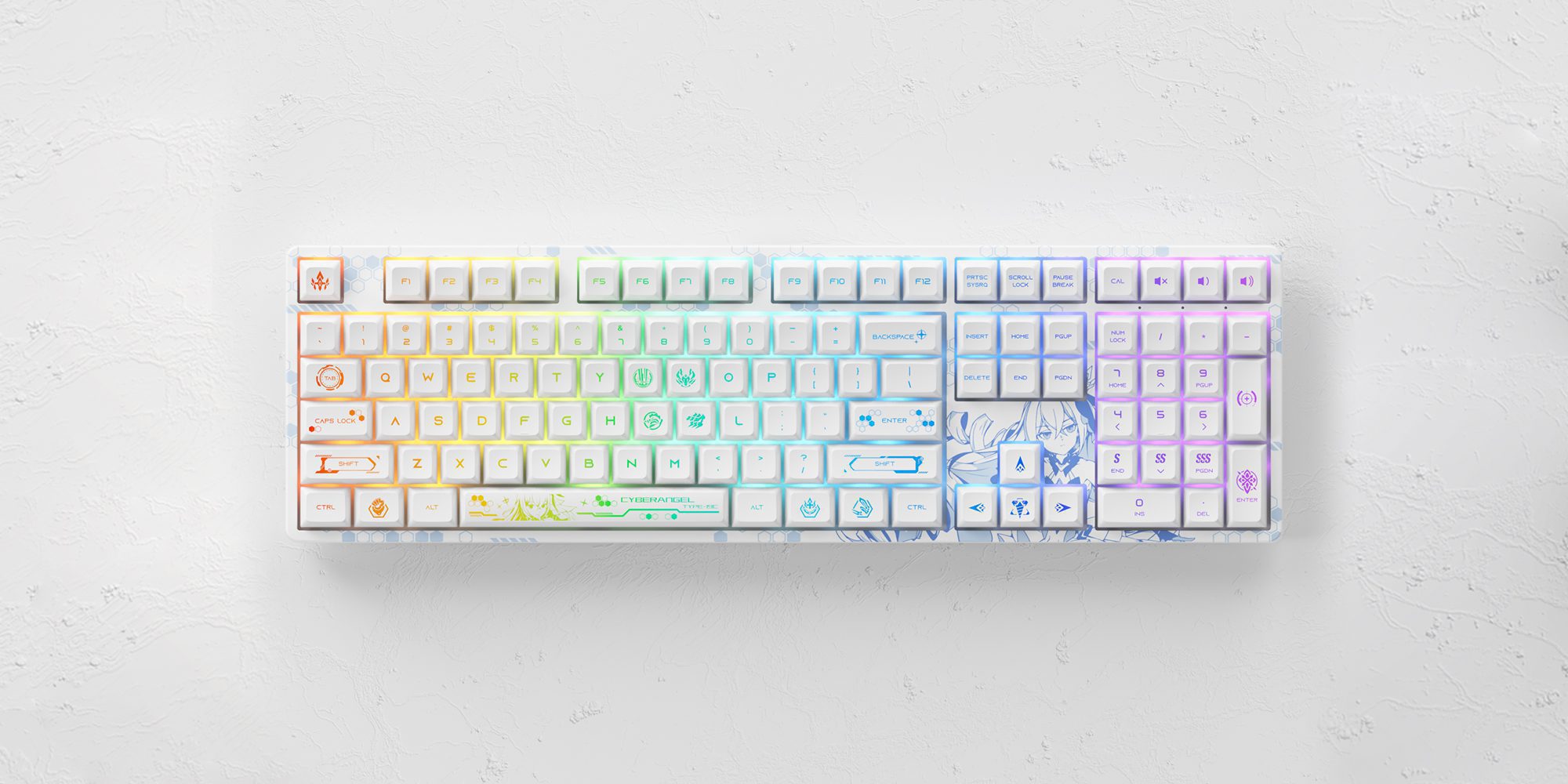 Akko 5108S BRONYA-ZAYCHIK Full-Size Wired Hot-Swap Mechanical Gaming Keyboard RGB Backlit 108-key JDA PBT Dye-Sub Keycaps Akko 5108S BRONYA-ZAYCHIK Full-Size Wired Hot-Swap Mechanical Gaming Keyboard RGB Backlit 108-key JDA PBT Dye-Sub Keycaps