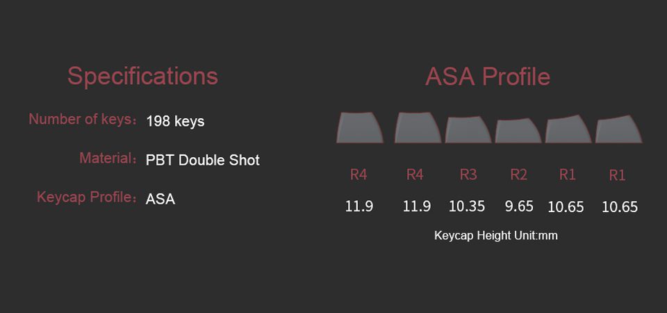 AKKO Dracula Castle Keycap Set 198 Keys ASA Profile Keycaps Set PBT Double-shot Full Keycaps Set with Vampire Theme Novelty Keys AKKO Dracula Castle Keycap Set 198 Keys ASA Profile Keycaps Set PBT Double-shot Full Keycaps Set with Vampire Theme Novelty Keys