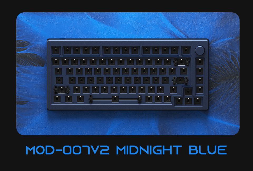 Akko MOD007 V2 RGB Keyboard Hot Swap DIY Kit Gasket Mount with 82-Key Layout Wired Mechanical Keyboard Gaming CNC Case Akko MOD007 V2 RGB Keyboard Hot Swap DIY Kit Gasket Mount with 82-Key Layout Wired Mechanical Keyboard Gaming CNC Case