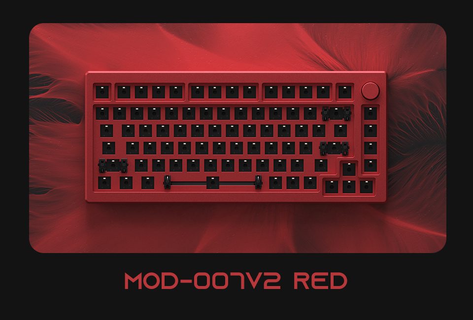 Akko MOD007 V2 RGB Keyboard Hot Swap DIY Kit Gasket Mount with 82-Key Layout Wired Mechanical Keyboard Gaming CNC Case Akko MOD007 V2 RGB Keyboard Hot Swap DIY Kit Gasket Mount with 82-Key Layout Wired Mechanical Keyboard Gaming CNC Case