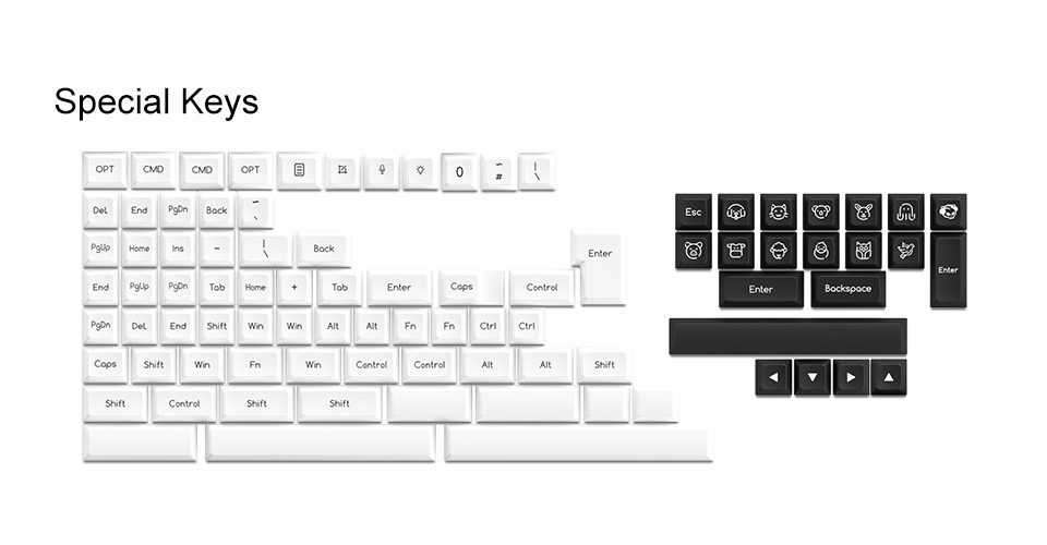 Akko BOW / WOB / Ocean Star / Black&Gold Keycap Set SAL Profile 195-key ANSI/ISO Layout ABS Key Caps for MX Mechanical Keyboards Akko BOW / WOB / Ocean Star / Black&Gold Keycap Set SAL Profile 195-key ANSI/ISO Layout ABS Key Caps for MX Mechanical Keyboards