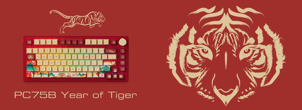 Akko PC75B Plus Year of Tiger limited Wireless Mechanical Gaming Keyboard Multi-Modes BT 5.0/2.4GHz/Type-C JDA Dye-Sub Keycaps Akko PC75B Plus Year of Tiger limited Wireless Mechanical Gaming Keyboard Multi-Modes BT 5.0/2.4GHz/Type-C JDA Dye-Sub Keycaps