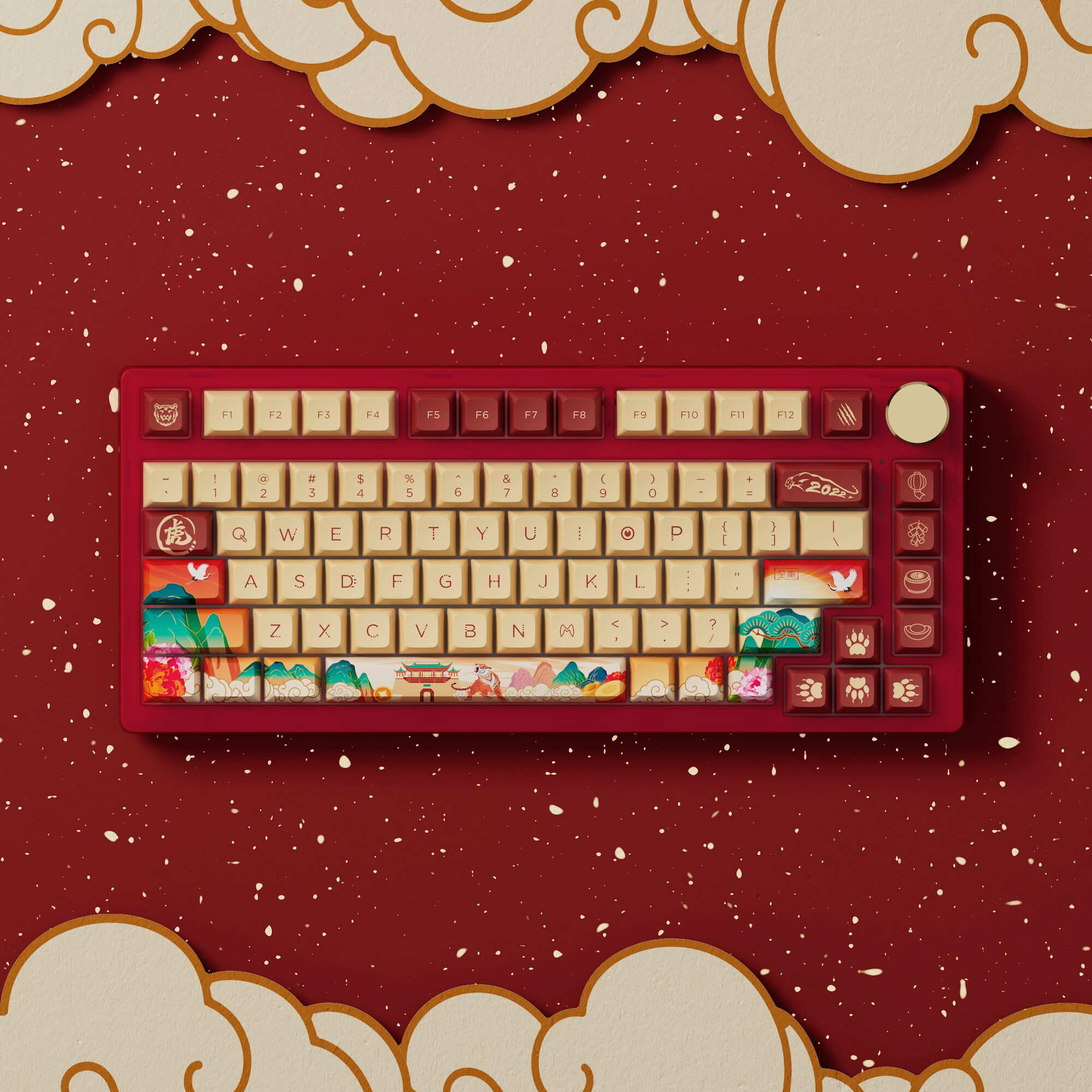 Akko PC75B Plus Year of Tiger limited Wireless Mechanical Gaming Keyboard Multi-Modes BT 5.0/2.4GHz/Type-C JDA Dye-Sub Keycaps Akko PC75B Plus Year of Tiger limited Wireless Mechanical Gaming Keyboard Multi-Modes BT 5.0/2.4GHz/Type-C JDA Dye-Sub Keycaps