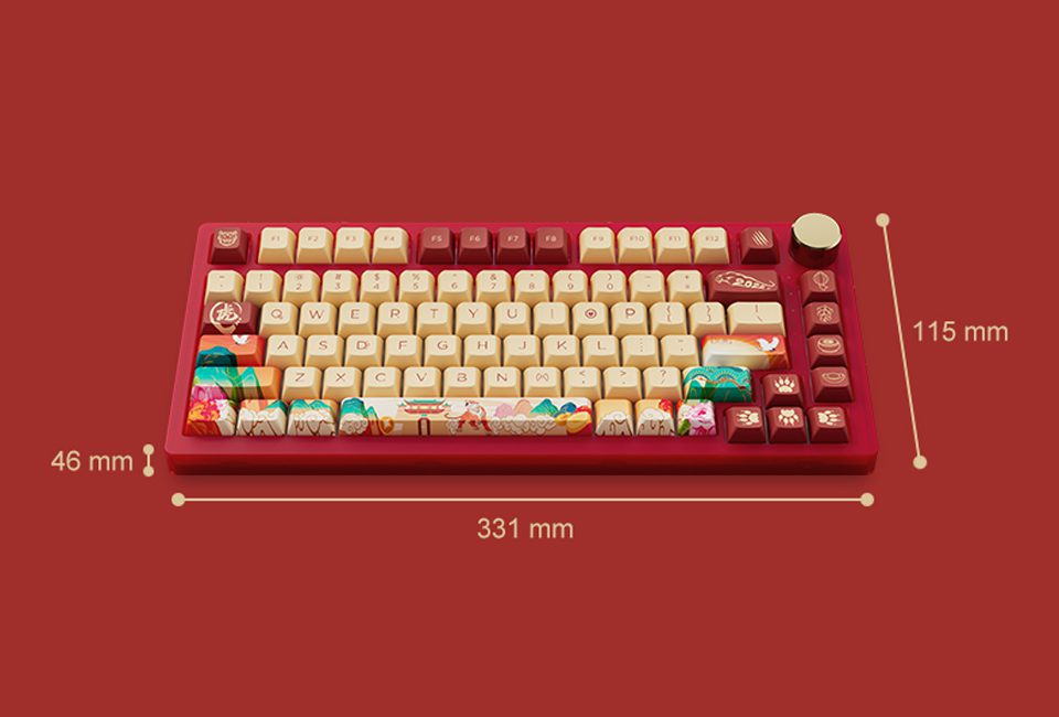 Akko PC75B Plus Year of Tiger limited Wireless Mechanical Gaming Keyboard Multi-Modes BT 5.0/2.4GHz/Type-C JDA Dye-Sub Keycaps Akko PC75B Plus Year of Tiger limited Wireless Mechanical Gaming Keyboard Multi-Modes BT 5.0/2.4GHz/Type-C JDA Dye-Sub Keycaps