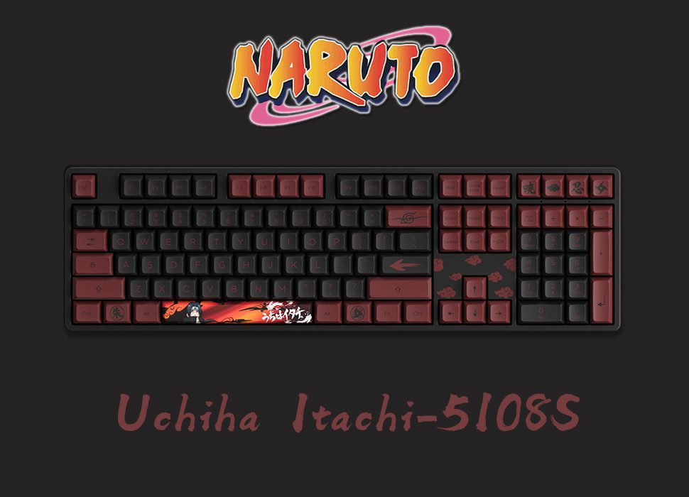 Akko 5108S Uchiha Itachi Full-Size Wired Hot-Swap Mechanical Gaming Keyboard RGB Backlit 108-key JDA PBT Dye-Sub Keycaps Akko 5108S Uchiha Itachi Full-Size Wired Hot-Swap Mechanical Gaming Keyboard RGB Backlit 108-key JDA PBT Dye-Sub Keycaps