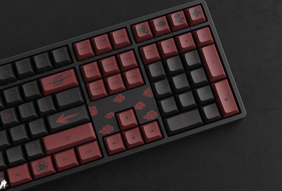 Akko 5108S Uchiha Itachi Full-Size Wired Hot-Swap Mechanical Gaming Keyboard RGB Backlit 108-key JDA PBT Dye-Sub Keycaps Akko 5108S Uchiha Itachi Full-Size Wired Hot-Swap Mechanical Gaming Keyboard RGB Backlit 108-key JDA PBT Dye-Sub Keycaps