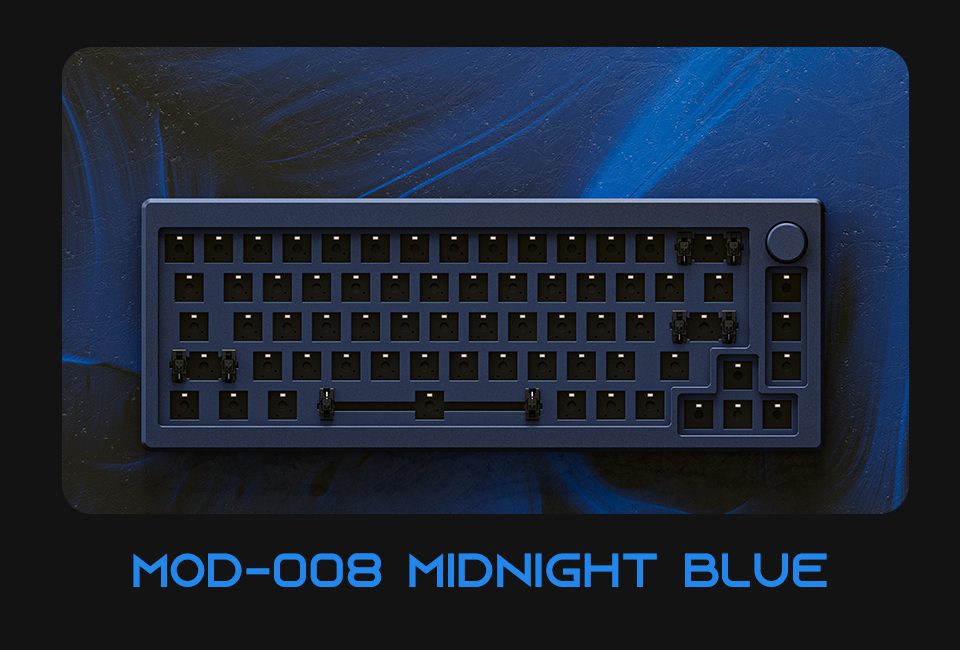 Akko MOD 008 RGB Hot-swappable Wired Mechanical Keyboard DIY Kit with Gasket Mount Structure Akko MOD 008 RGB Hot-swappable Wired Mechanical Keyboard DIY Kit with Gasket Mount Structure