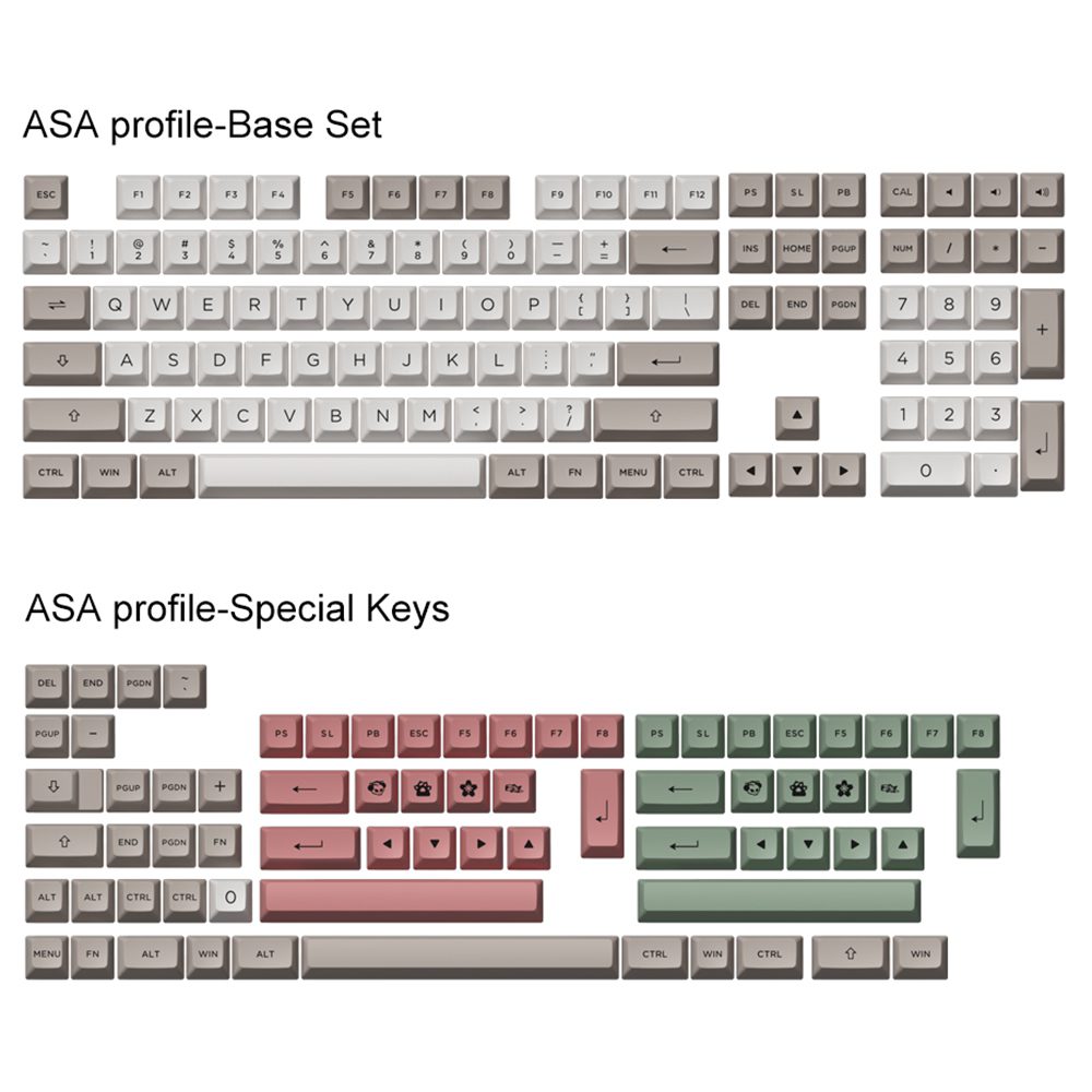 AKKO 9009 Retro 178-Key ASA Profile/177-Key Cherry Profile Keycaps Set PBT Double-shot Full Keycaps Set with Custom Box AKKO 9009 Retro 178-Key ASA Profile/177-Key Cherry Profile Keycaps Set PBT Double-shot Full Keycaps Set with Custom Box