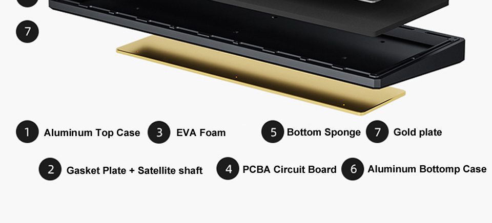 Akko MOD 004 DIY Kit 98-Key Mechanical Keyboard Barebone Version CNC Case Hotswap RGB SMD light Tray Mount Akko MOD 004 DIY Kit 98-Key Mechanical Keyboard Barebone Version CNC Case Hotswap RGB SMD light Tray Mount