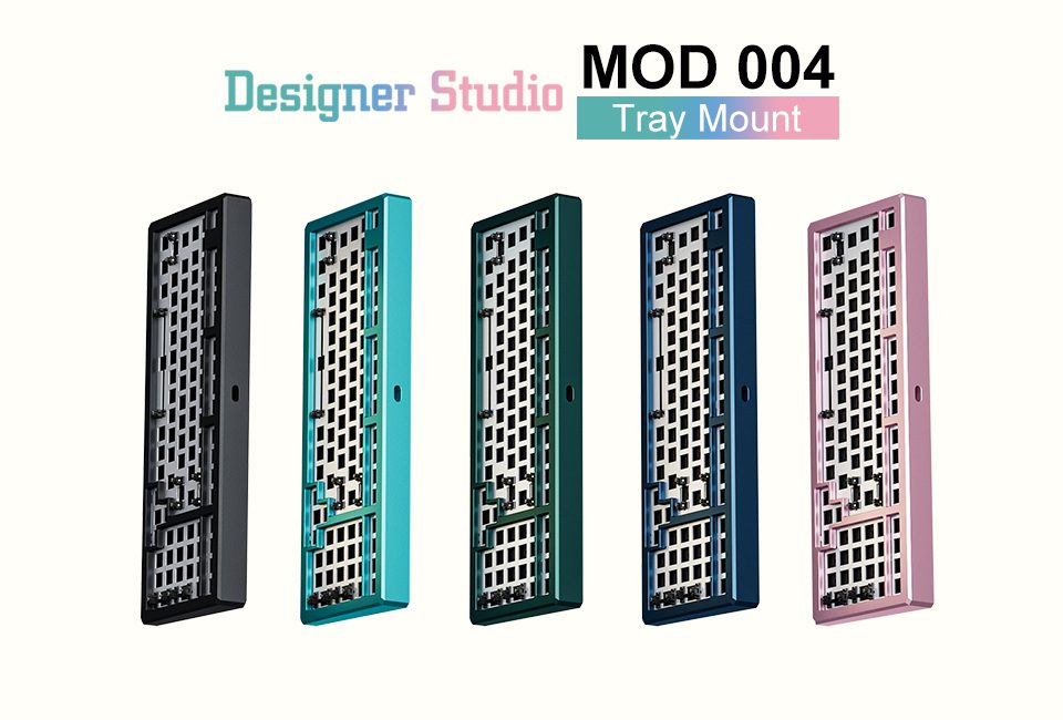 Akko MOD 004 DIY Kit 98-Key Mechanical Keyboard Barebone Version CNC Case Hotswap RGB SMD light Tray Mount Akko MOD 004 DIY Kit 98-Key Mechanical Keyboard Barebone Version CNC Case Hotswap RGB SMD light Tray Mount