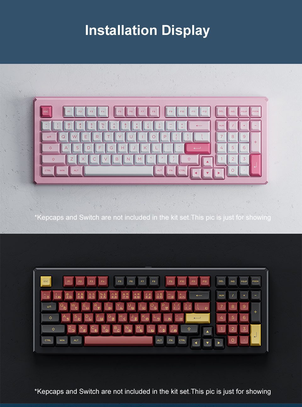 Akko MOD 004 DIY Kit 98-Key Mechanical Keyboard Barebone Version CNC Case Hotswap RGB SMD light Tray Mount Akko MOD 004 DIY Kit 98-Key Mechanical Keyboard Barebone Version CNC Case Hotswap RGB SMD light Tray Mount