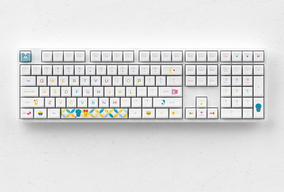 Akko 5108S Doraemo Rainbow RGB Backlit Full-Size Mechanical Gaming Keyboard Wired with 108-key OSA Profile PBT Dye-Sub Keycaps Akko 5108S Doraemo Rainbow RGB Backlit Full-Size Mechanical Gaming Keyboard Wired with 108-key OSA Profile PBT Dye-Sub Keycaps