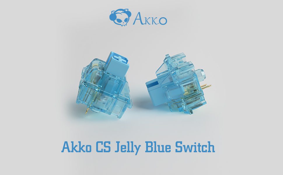 Akko CS Jelly Blue Switches 3 Pin 40gf Tactile Switch Compatible for MX Mechanical Keyboard (45pcs) Akko CS Jelly Blue Switches 3 Pin 40gf Tactile Switch Compatible for MX Mechanical Keyboard (45pcs)
