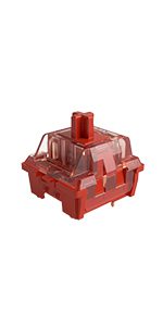 45 Pieces AKKO CS Switch Rose Red/Lavender Purple/Vintage White/Matcha Green/Ocean Blue/Radiant Red 3 Pin Switches DIY Original