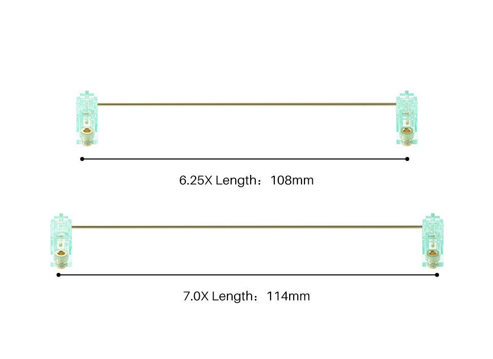 Akko PCB Screw-in Stabilizer Multi-color for Mechanical Gaming Keyboard DIY Customization Kit Barebone version Keyboard