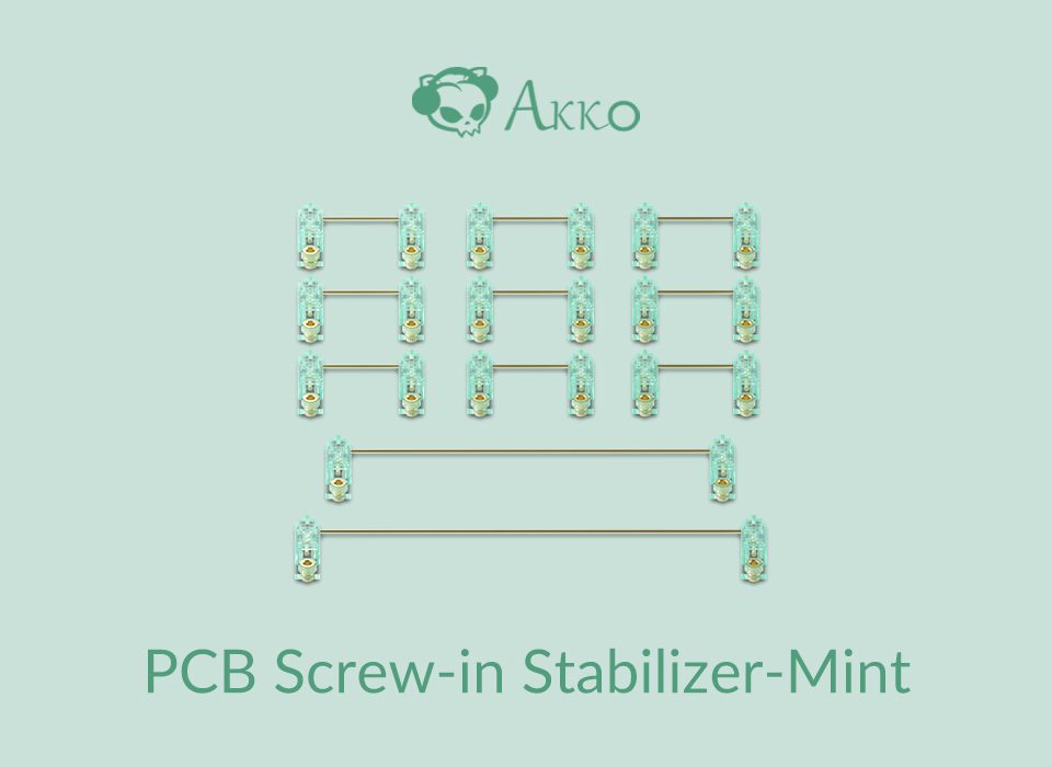 Akko PCB Screw-in Stabilizer Multi-color for Mechanical Gaming Keyboard DIY Customization Kit Barebone version Keyboard