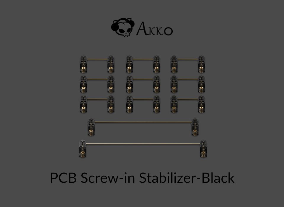 Akko PCB Screw-in Stabilizer Multi-color for Mechanical Gaming Keyboard DIY Customization Kit Barebone version Keyboard