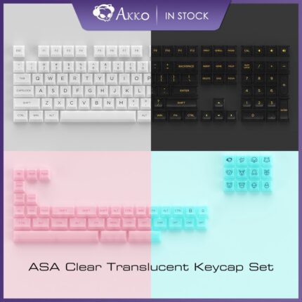 Akko ASA Clear Translucent Keycap Set 155 Keys