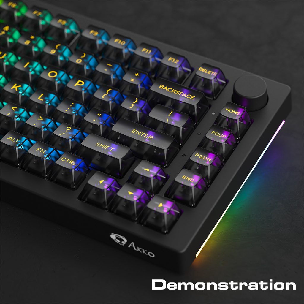 Akko ASA Clear Keycap Set 155-Key Transparent Backlit Keycaps for ANSI Layout 61 87 104 108 MX Switches Mechanical Keyboard Akko ASA Clear Keycap Set 155-Key Transparent Backlit Keycaps for ANSI Layout 61 87 104 108 MX Switches Mechanical Keyboard