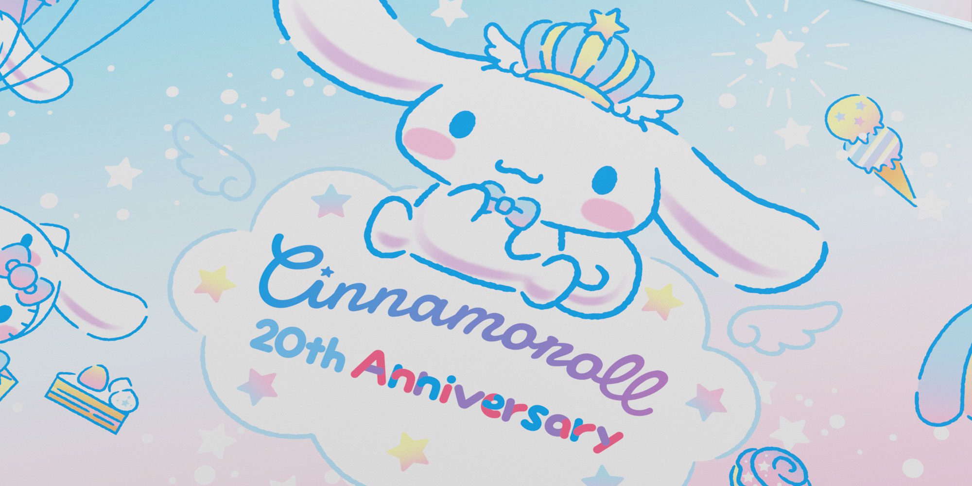 Akko Cinnamorol 20th Anniversary Gaming Mouse Pad XXL Cartoon Cute Anti-Slip Stitched Edge Pattern Durable Desk Mat 90cm*40cm Akko Cinnamorol 20th Anniversary Gaming Mouse Pad XXL Cartoon Cute Anti-Slip Stitched Edge Pattern Durable Desk Mat 90cm*40cm